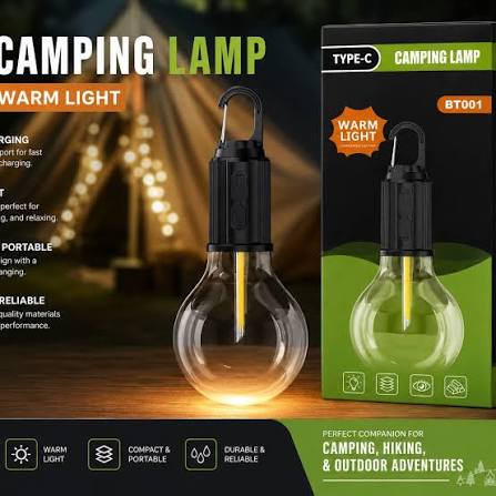 Type-C Rechargeable Camping Lamp (BT001) – Portable LED Lantern